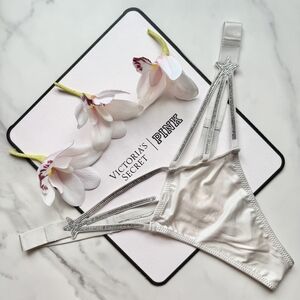 NWT VICTORIA'S SECRET VERY SEXY STARSTRUCK SHINE HIGH-LEG SMOOTH THONG PANTY DEL